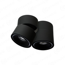 Светодиодный поворотный светильник DRUM 12W R-100-WW-BLACK-220-IP44