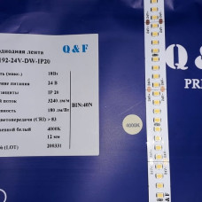 Светодиодная лента QF Premium 2835 192 LED/м 18 Вт/м 24В (2835-192-24V) IP20, 5м