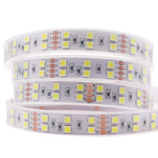 Светодиодная двухрядная лента QF Premium 5050 120 LED/м 28 Вт/м 24В  (5050-120-24V) IP68 (в прямоугольной ПВХ трубке залитая силиконом), 5м