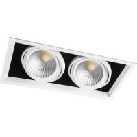 Светодиодный карданный светильник Feron AL212 2x30W 4000K 35 градусов , (29780) Белый Светодиодный карданный светильник Feron AL212 2x30W 4000K 35 градусов , (29780) Белый