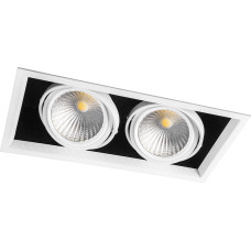 Светодиодный карданный светильник  Feron AL212 2x30W 4000K 35 градусов , (29780) Белый
