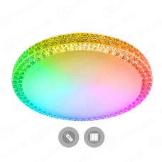 Управляемый светодиодный светильник PLUTON RGB 60W R-520-CLEAR/SHINY-220-IP40/2019