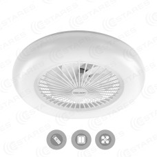 Управляемый светодиодный светильник с вентилятором FAN ONE 72W+41W-550-white/white-220-IP20