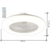 Управляемый светодиодный светильник с вентилятором FAN 72W+41W-550-white/white-220-IP20