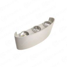 Светодиодный светильник, бра LINZA SIX 6W R-120-WW-WHITE-220-IP54