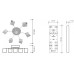 Управляемый светодиодный светильник CUBES 80W R-750-WHITE/WHITE-220-IP20
