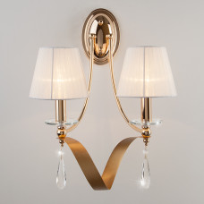 Классическое бра с абажурами Adelia 60063/2 Золото