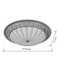 Управляемый светодиодный светильник on/off CASABLANCA CHROME 72W R-515-WHITE-220-IP20