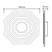 Управляемый светодиодный светильник FLEXION DOUBLE 120W R-600-WHITE/SILVER-220-IP44