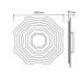 Управляемый светодиодный светильник FLEXION DOUBLE 180W R-800-WHITE/SILVER-220-IP44