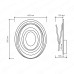 Управляемый светодиодный светильник Spiral double 60W OV-500-white-220-ip44