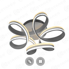 Управляемая светодиодная люстра VOLNA DOUBLE 85W 3R-500/180-WHITE/OPAL-220-IP20