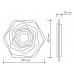 Управляемый светодиодный светильник Geometria Sota 80w st-500-white-220-ip44