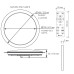 Управляемый светодиодный светильник SATURN 25W R-328-SHINY/WHITE-220-IP44 /2019