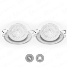 Управляемый светодиодный точечный светильник SIYANIE 7W R-98-CRYSTAL-24V-IP20 (комплект 2 штуки)