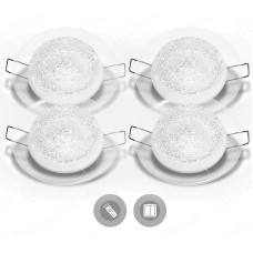 Управляемый светодиодный точечный светильник SIYANIE 7W R-98-CRYSTAL-24V-IP20 (комплект 4 штуки)