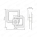 Управляемый светодиодный светильник Triplex square 124w S-700/600-WHITE/WHITE-220-IP44